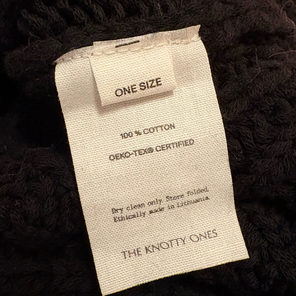 The Knotty Ones Delcia sweater in black, one size - Picture 4 of 4